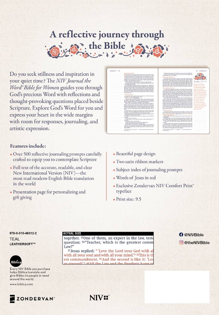 NIV Journal The Word Bible For Women
