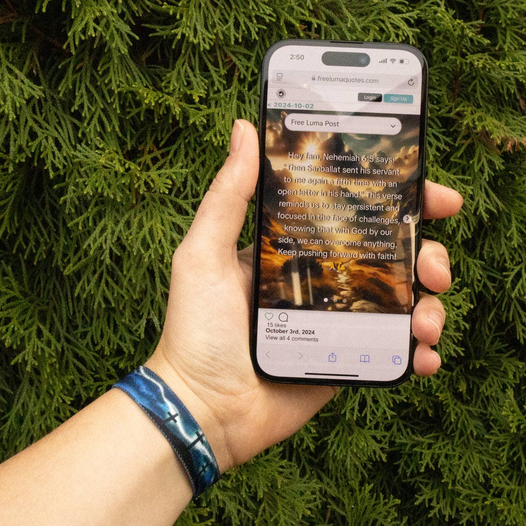 Trust In God NFC Bible Verse Bracelet: Large