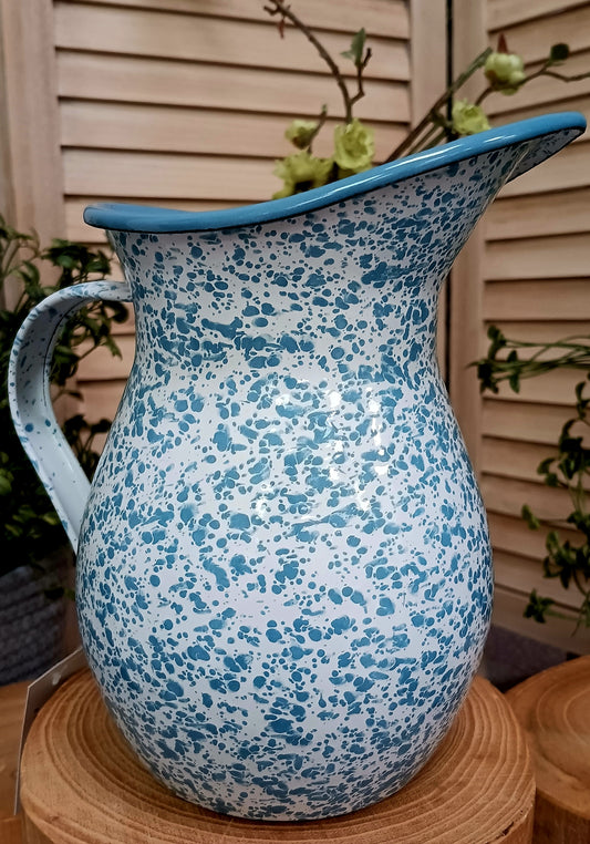 Splatter Enamel Pitcher