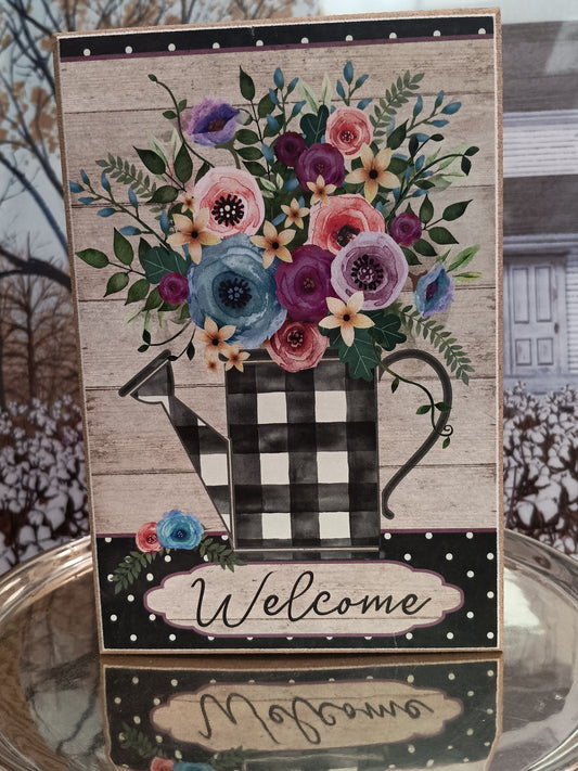 Wood Welcome Sign