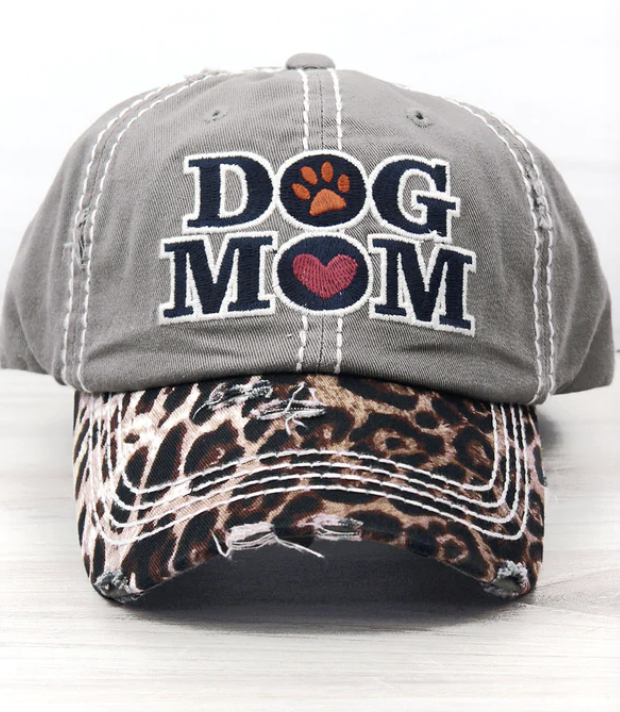 Leopard Dog Mom hat